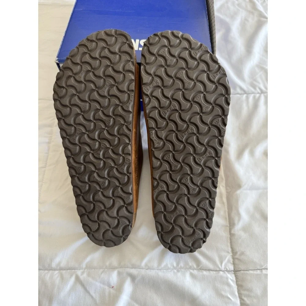 New Birkenstock Arizona Oiled Leather Sandals Sz 41 Cognac Models 102827 NIB - Picture 9 of 11